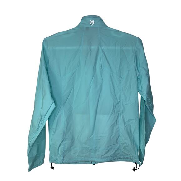 Greyson Men's Medium Trailwolf Jacket Lightweight Running Skystone Blue Full Zip - Picture 2 of 5